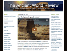 Tablet Screenshot of ancientworldreview.com